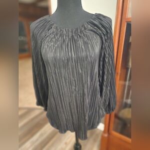 NWT Chico's blouse, black, size small